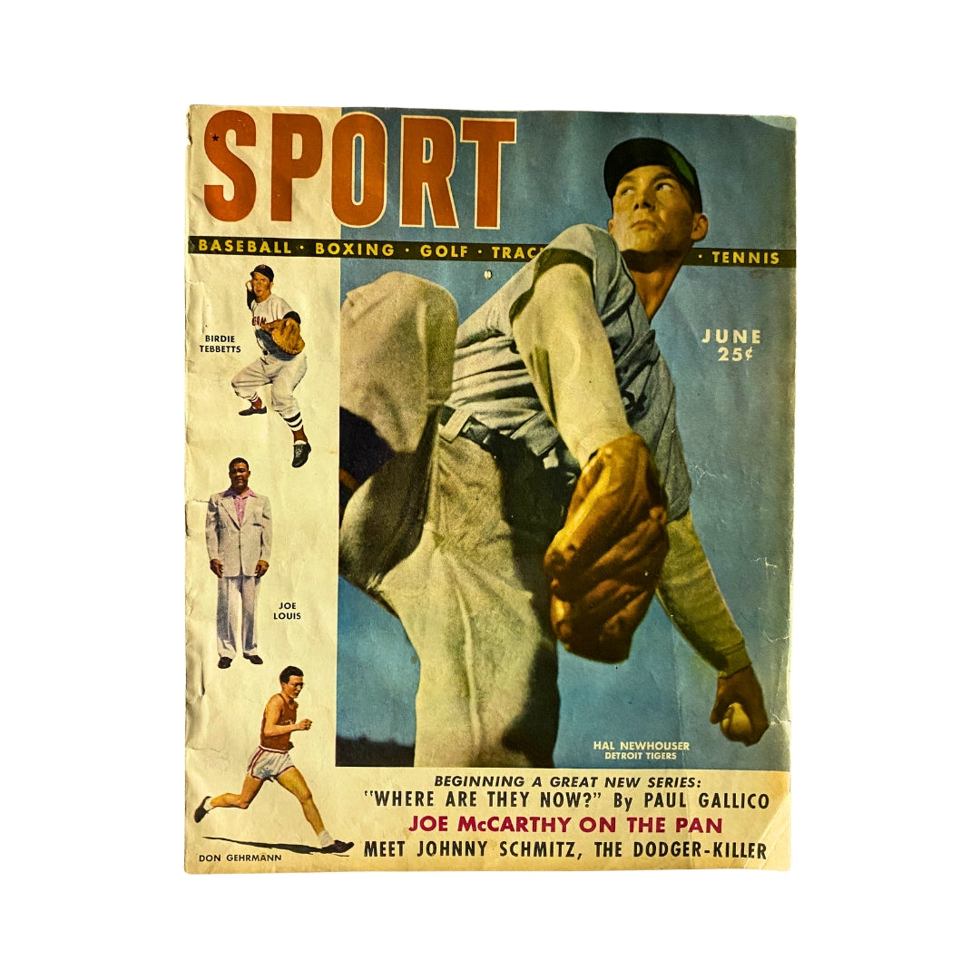 Sport Magazine June 1949 Hal Newhouser, Birdie Tebbetts Cover No Label