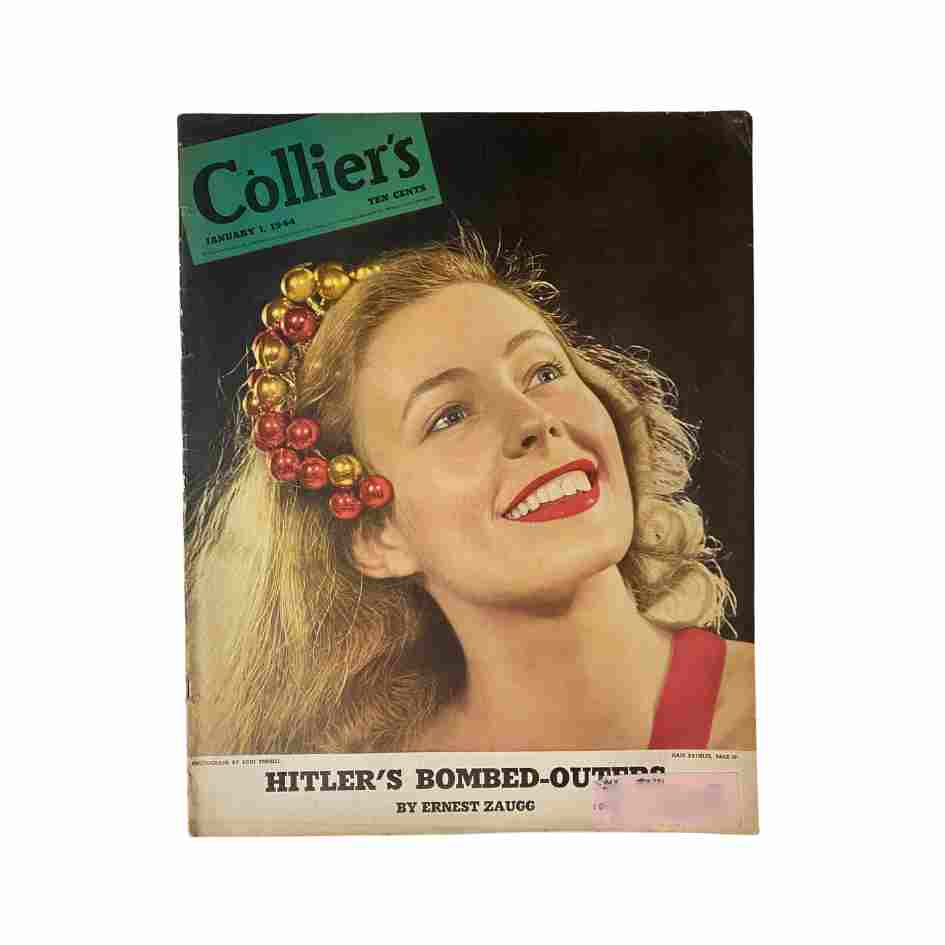 VTG Collier's Magazine January 1, 1944 Cover Photograph by Toni Frissell