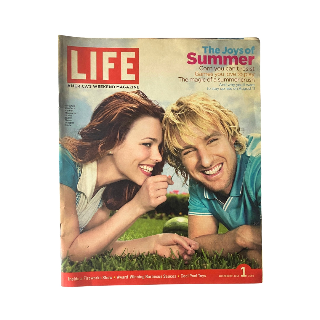 Life Magazine July 1, 2005 Rachel McAdams, Owen Wilson Cover No Label VG