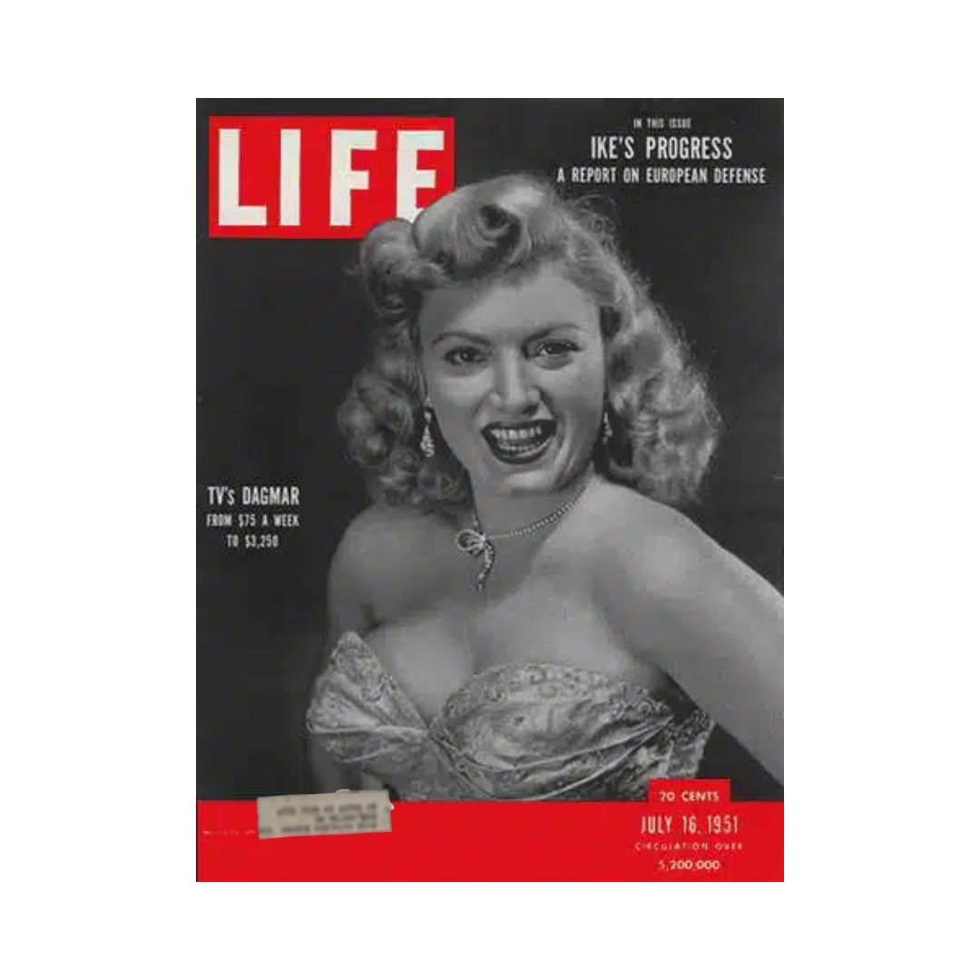 VTG Life Magazine July 16, 1951 Virginia Ruth "Jennie" Lewis aka Dagmar