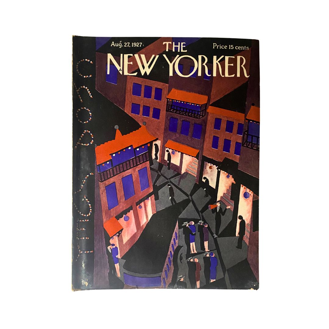 The New Yorker Complete Magazine August 27, 1927 Ilonka Karasz Cover