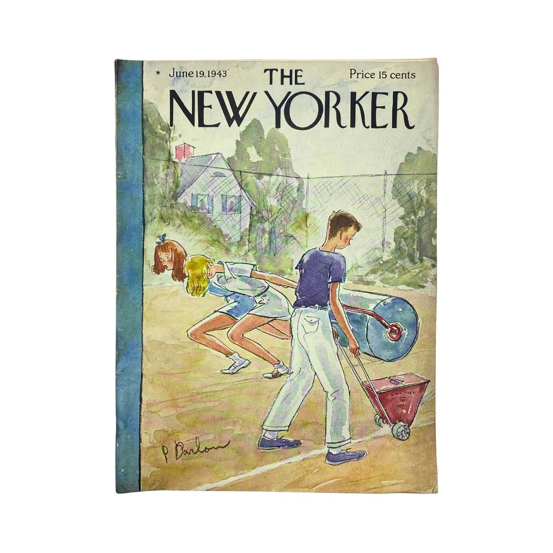 The New Yorker Complete Magazine June 19, 1943 Perry Barlow Cover