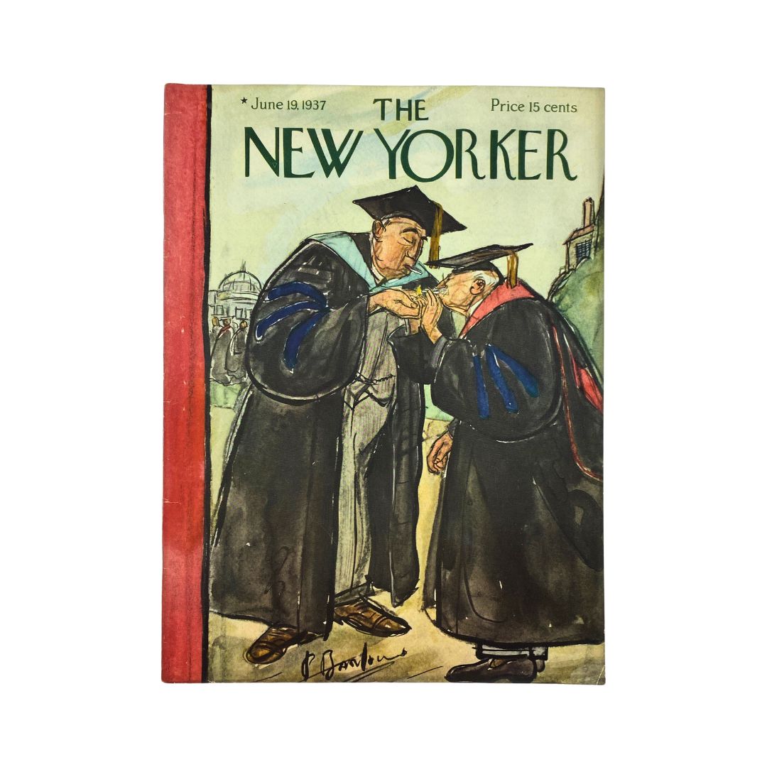 The New Yorker Complete Magazine June 19, 1937 Perry Barlow Cover VG