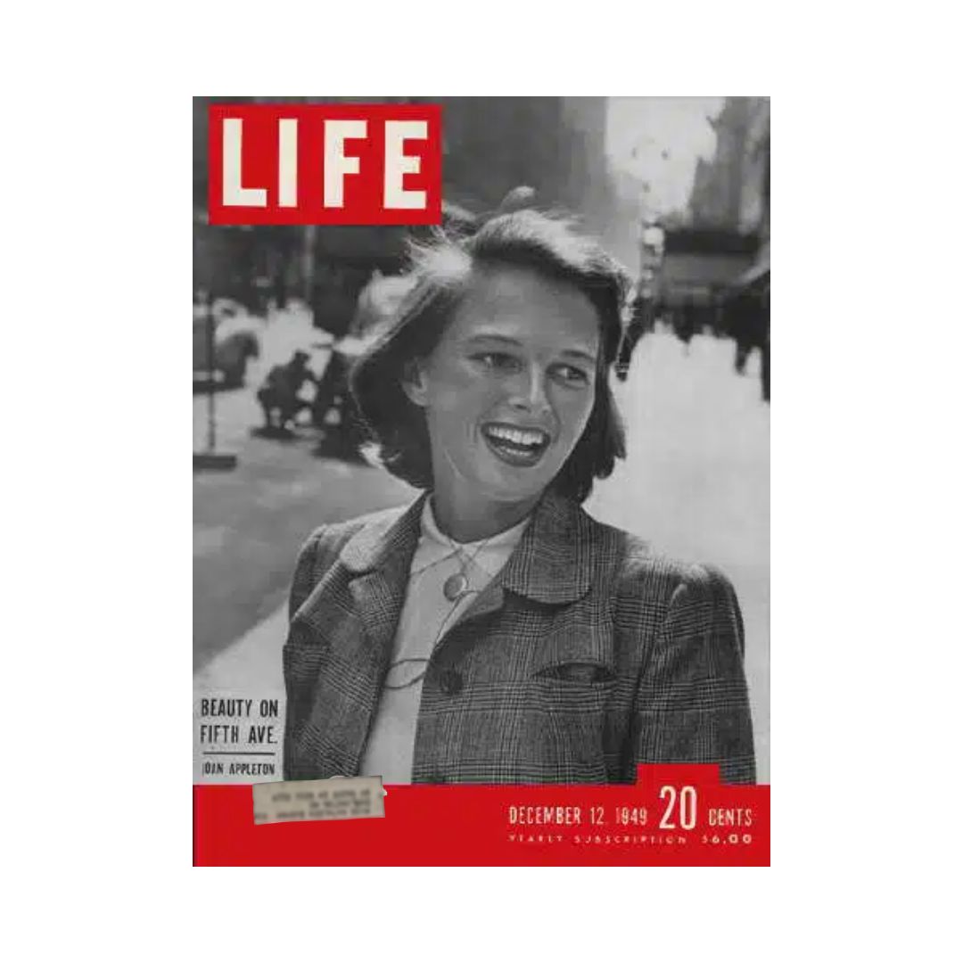 VTG Life Magazine December 12, 1949 Joan Appleton Beauty on Fifth Avenue