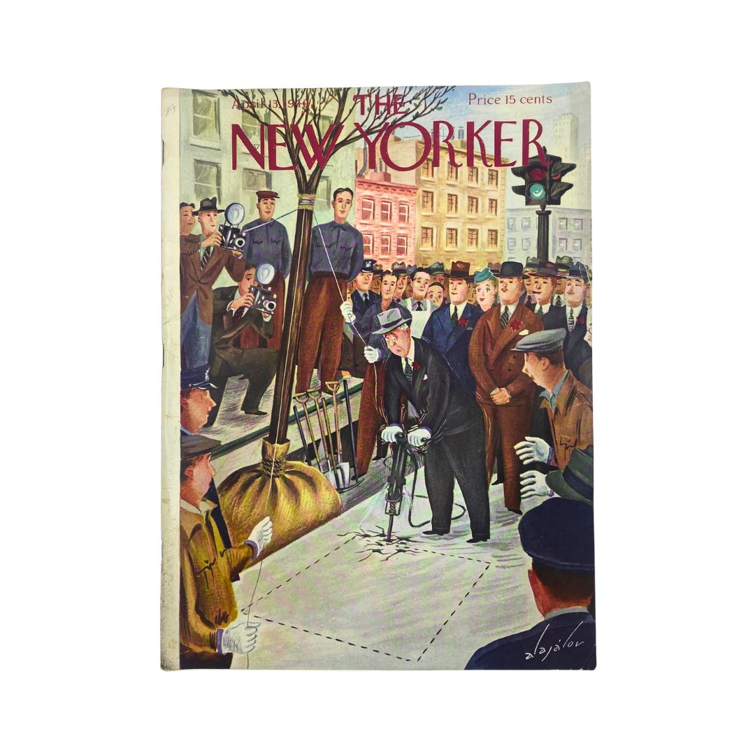 The New Yorker Complete Magazine April 13, 1940 Constantin Alajalov Cover VG