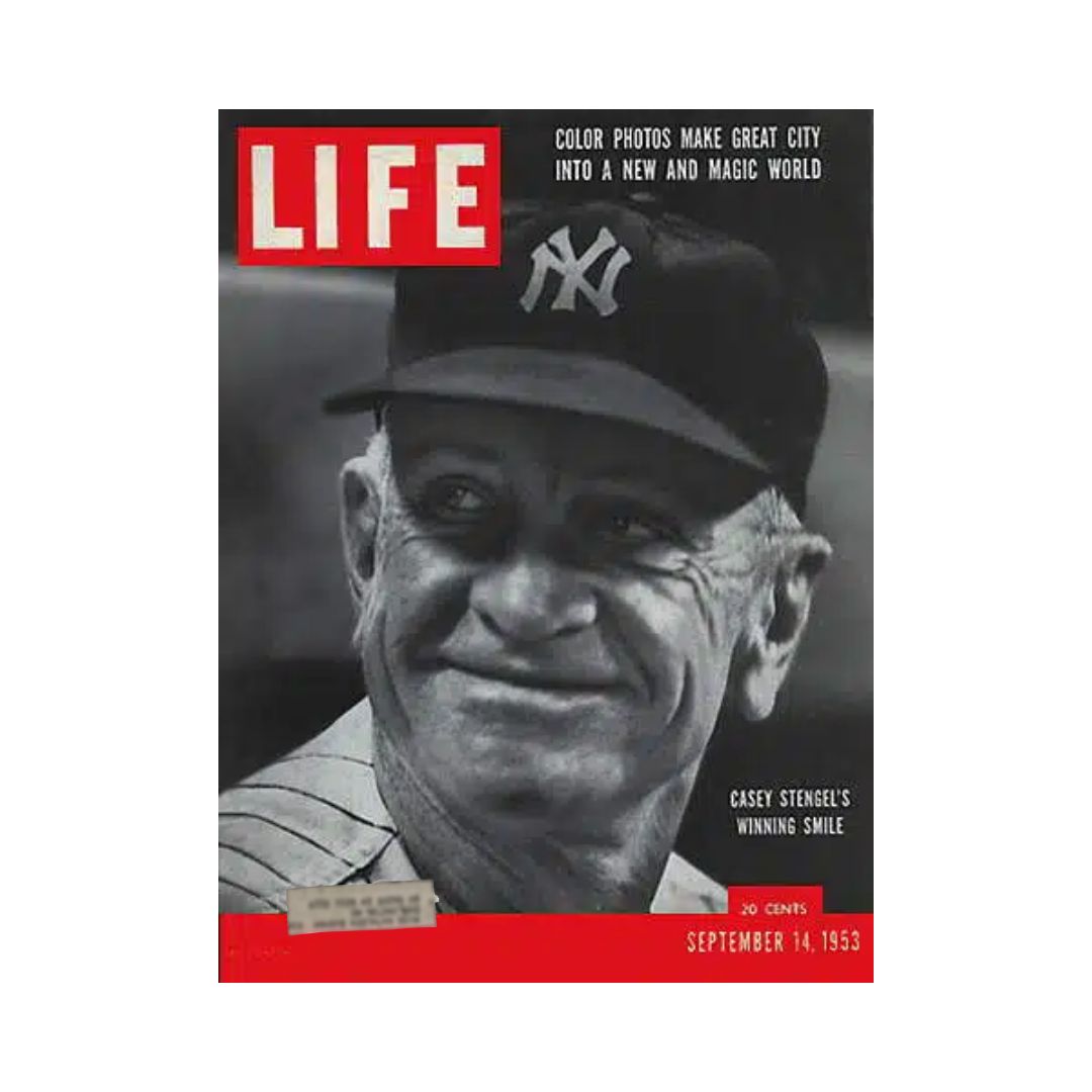 VTG Life Magazine September 14, 1953 Casey Stengel, American Baseball Manager