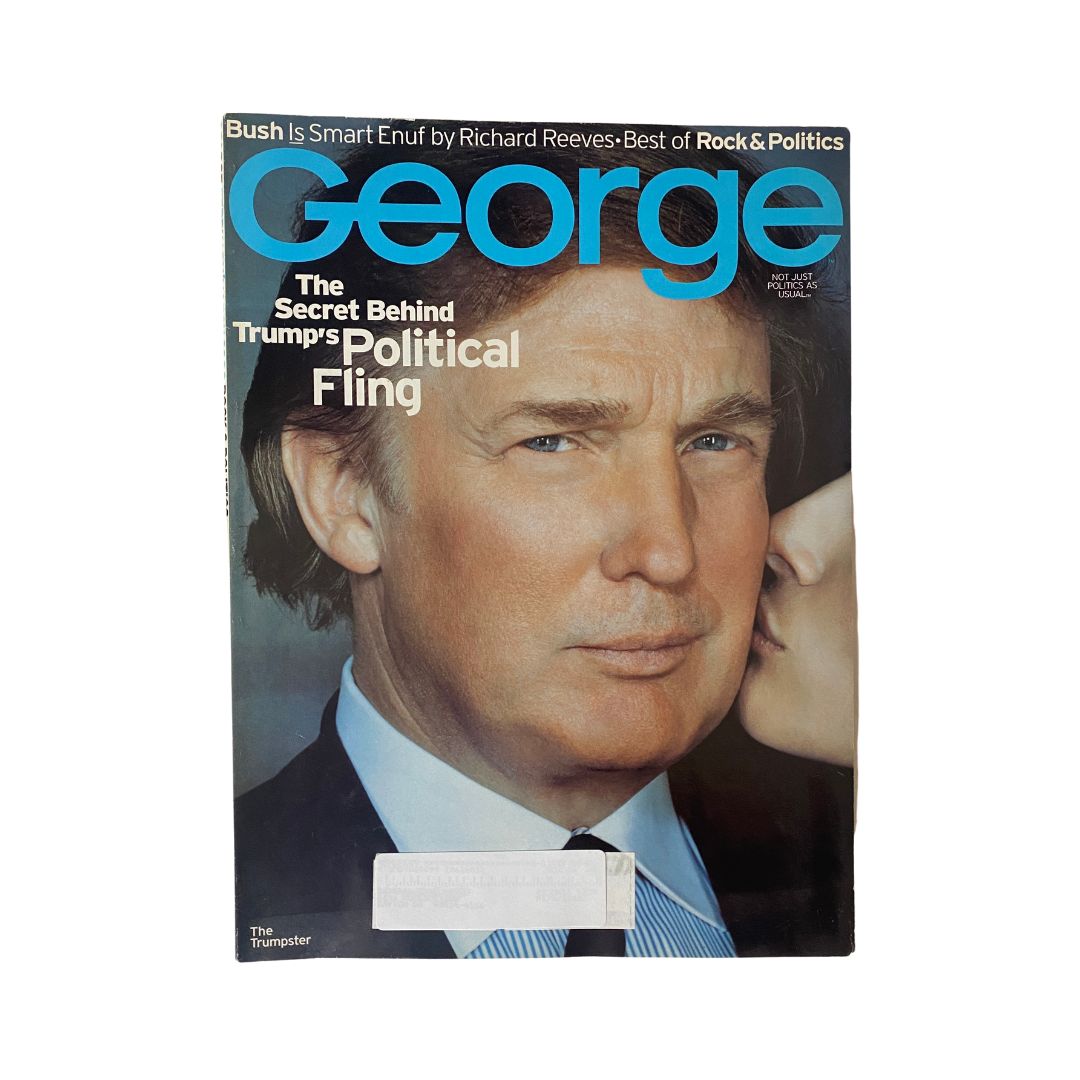 George Magazine February - March 2000 Donald Trump Cover / Elvis Presley VG