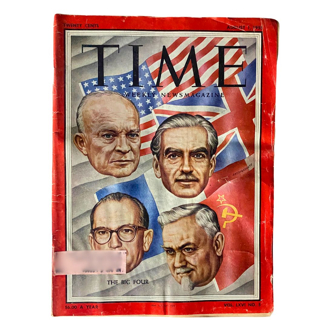 VTG Time Magazine August 1, 1955 Vol 66 No. 5 Dwight D. Eisenhower