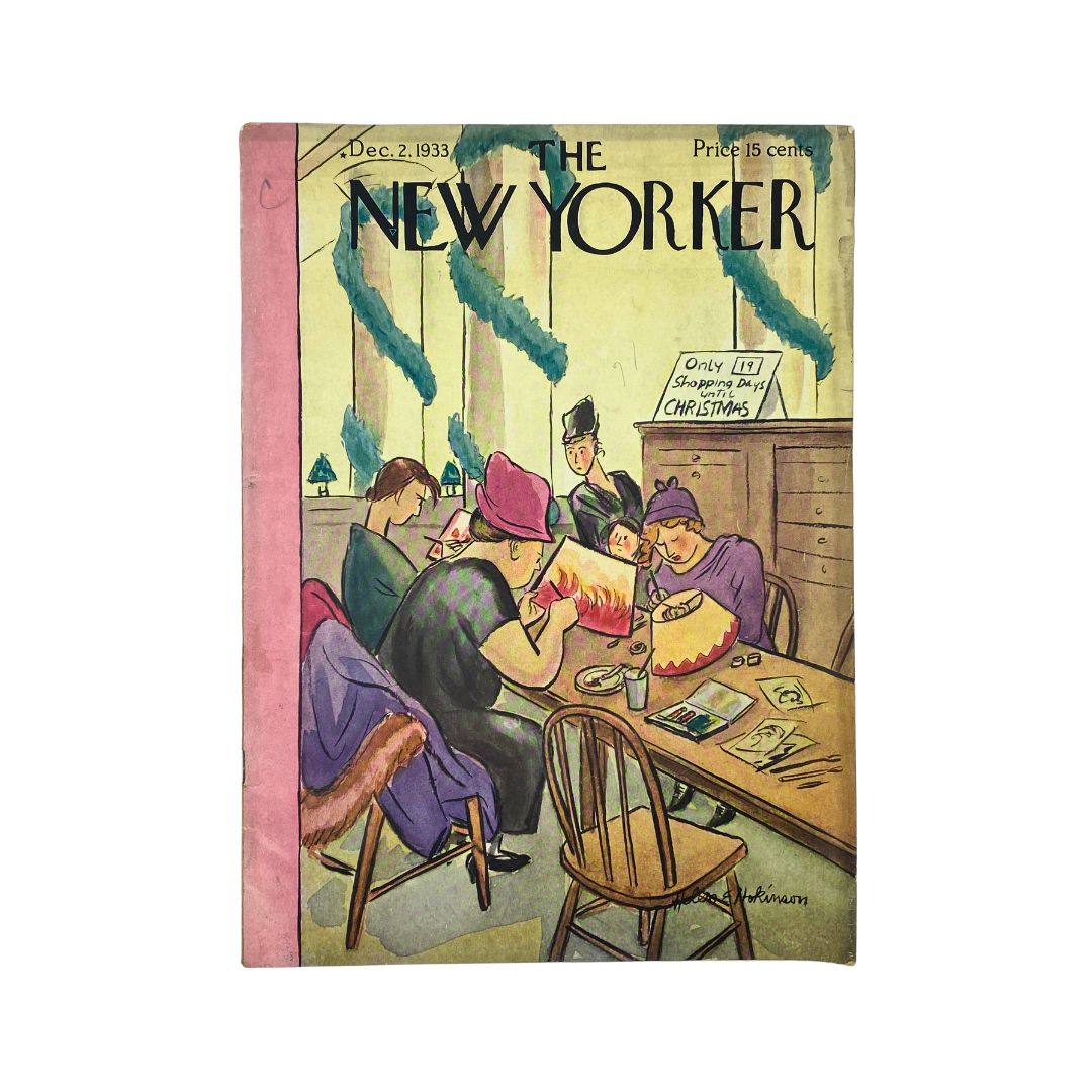 The New Yorker Complete Magazine December 2, 1933 Helen E. Hokinson Cover