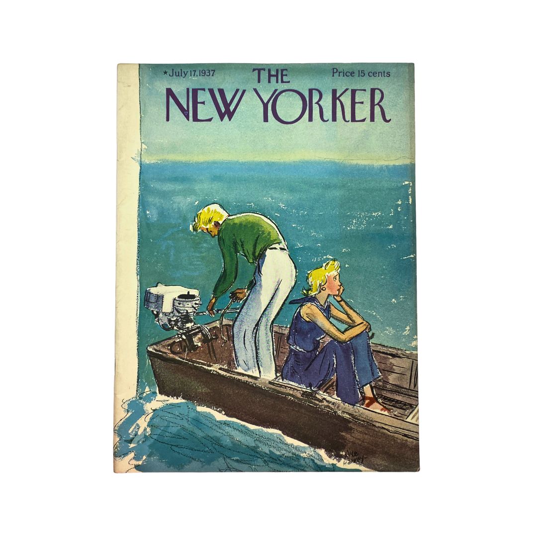 The New Yorker Complete Magazine July 17, 1937 Alice Harvey Cover VG