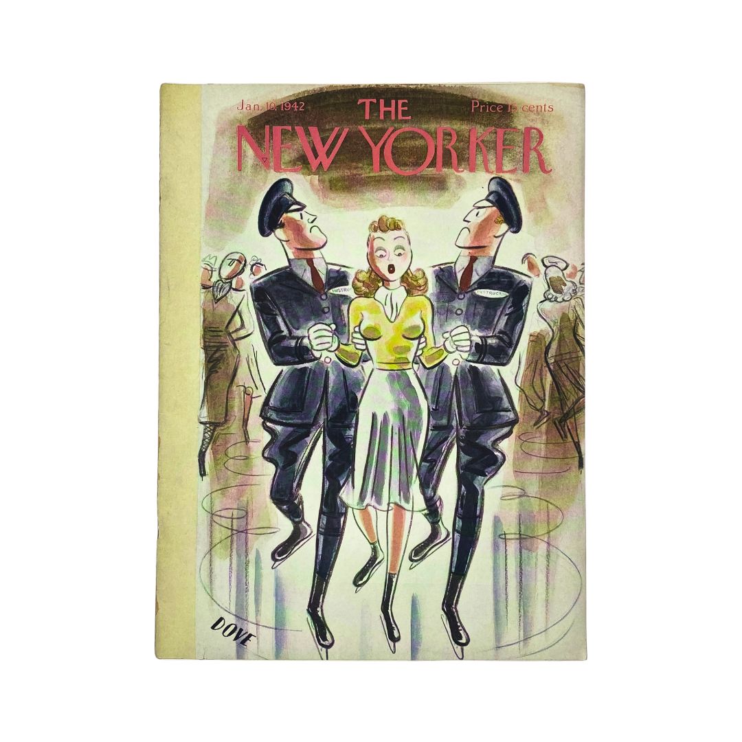 The New Yorker Complete Magazine January 10, 1942 Leonard Dove Cover VG