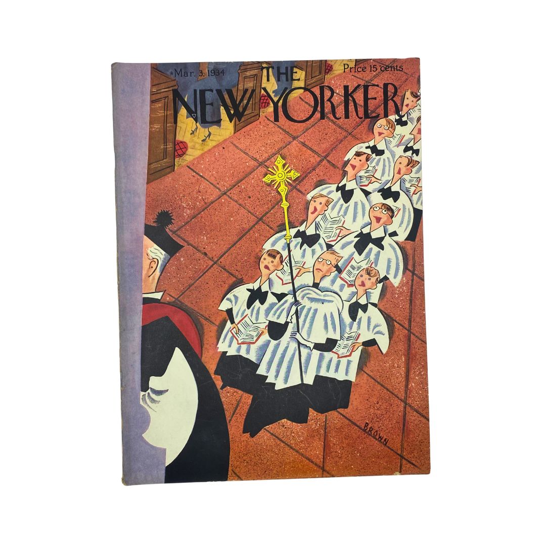 The New Yorker Complete Magazine March 3, 1934 Harry Brown Cover VG