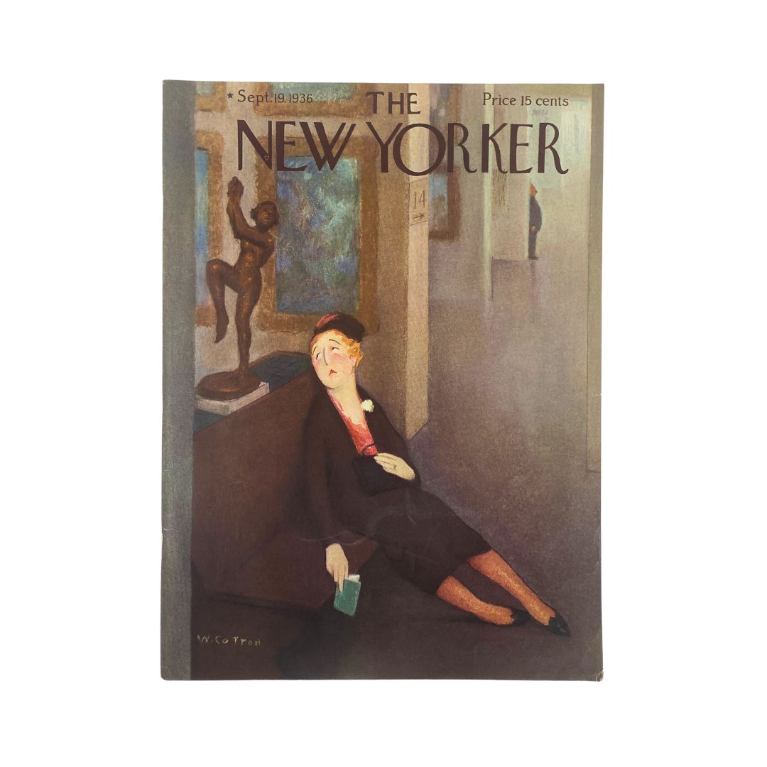 The New Yorker Complete Magazine September 19, 1936 William Cotton Cover VG