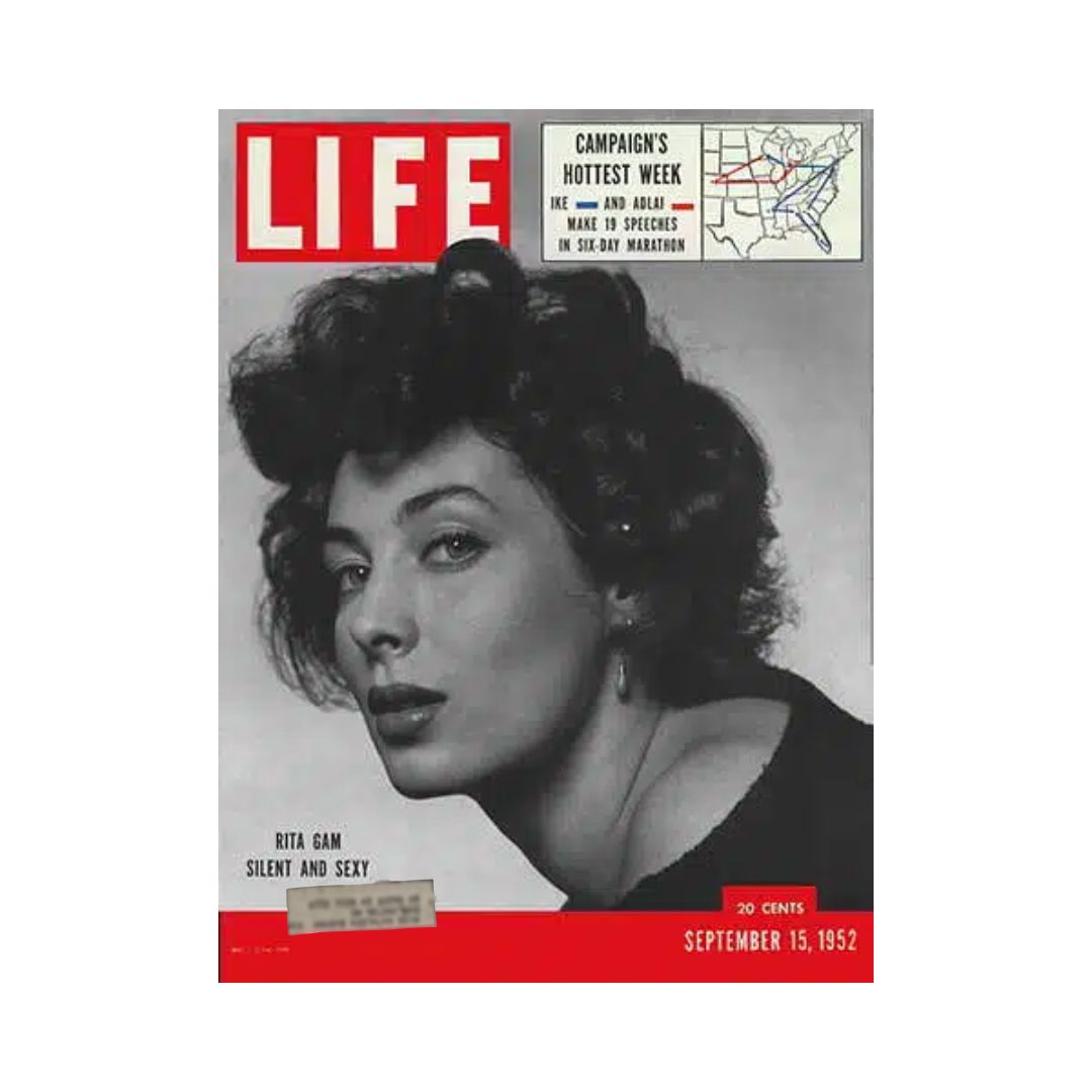 VTG Life Magazine September 15, 1952 Rita Gam, American Film Actress