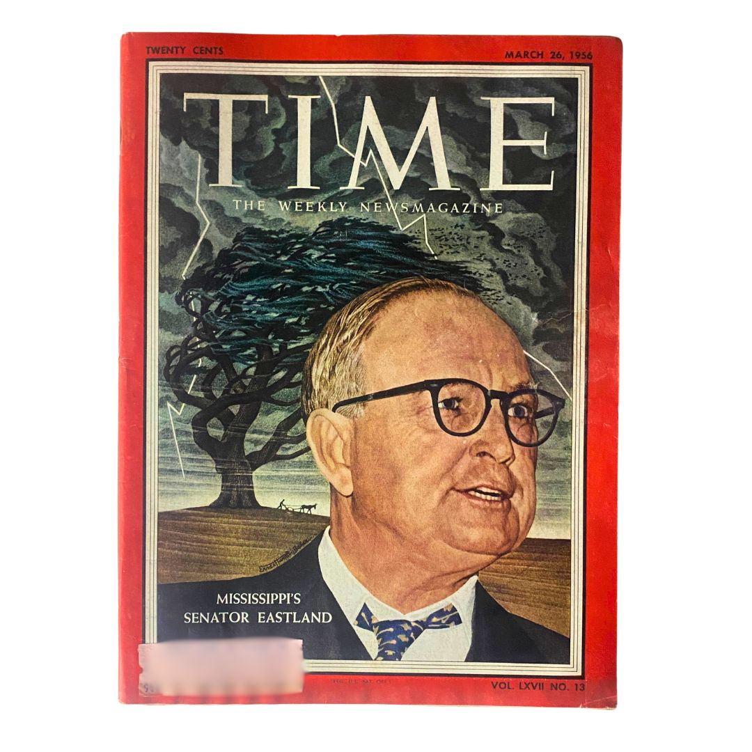 VTG Time Magazine March 26, 1956 Vol 67 No. 13 James Eastland