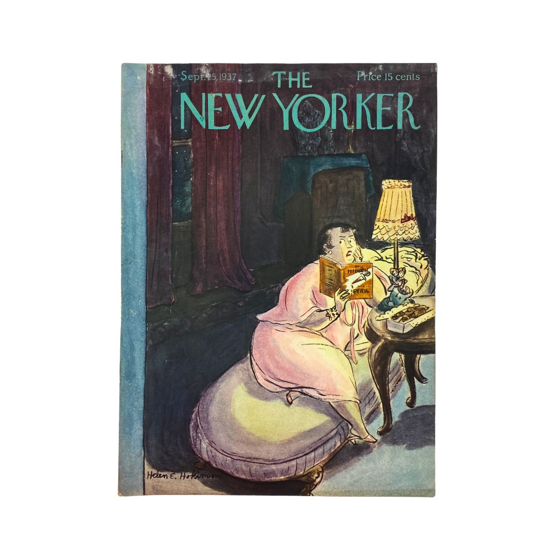 The New Yorker Complete Magazine September 25, 1937 Helen E. Hokinson Cover