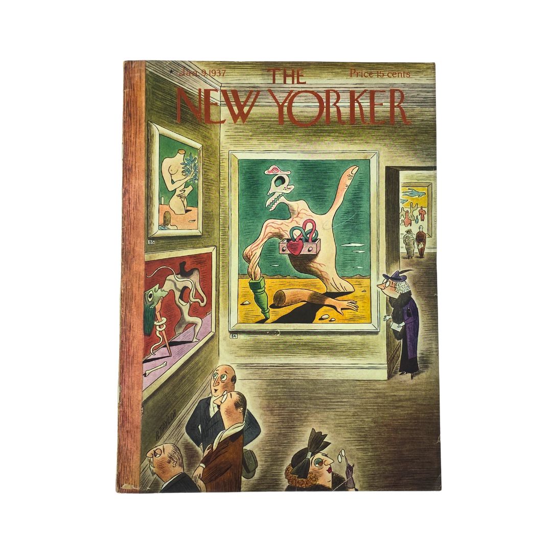 The New Yorker Complete Magazine January 9, 1937 Richard Taylor Cover VG