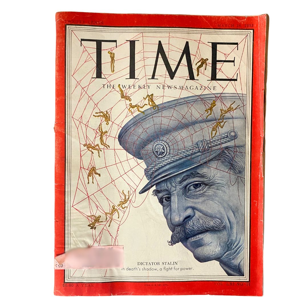 VTG Time Magazine March 16, 1953 Vol 61 No. 11 Dictator Joseph Stalin