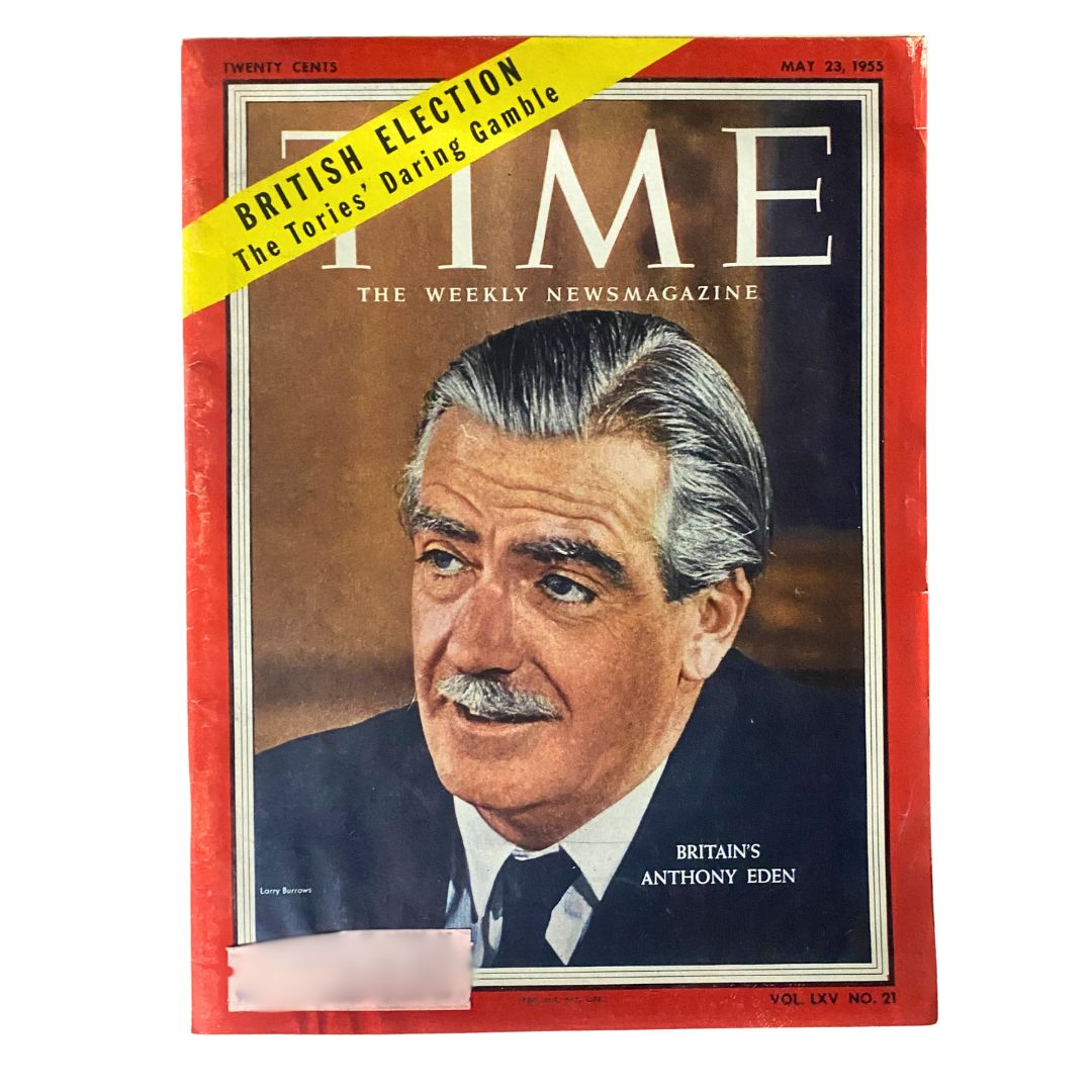 VTG Time Magazine May 23, 1955 Vol 65 No. 21 Britain's Anthony Eden