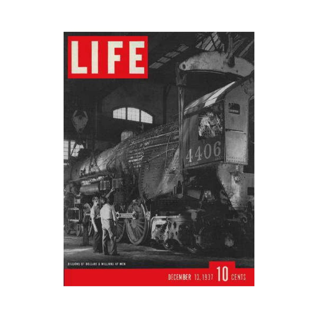 VTG Life Magazine December 13, 1937 - U.S. Railroads, Train, Locomotive