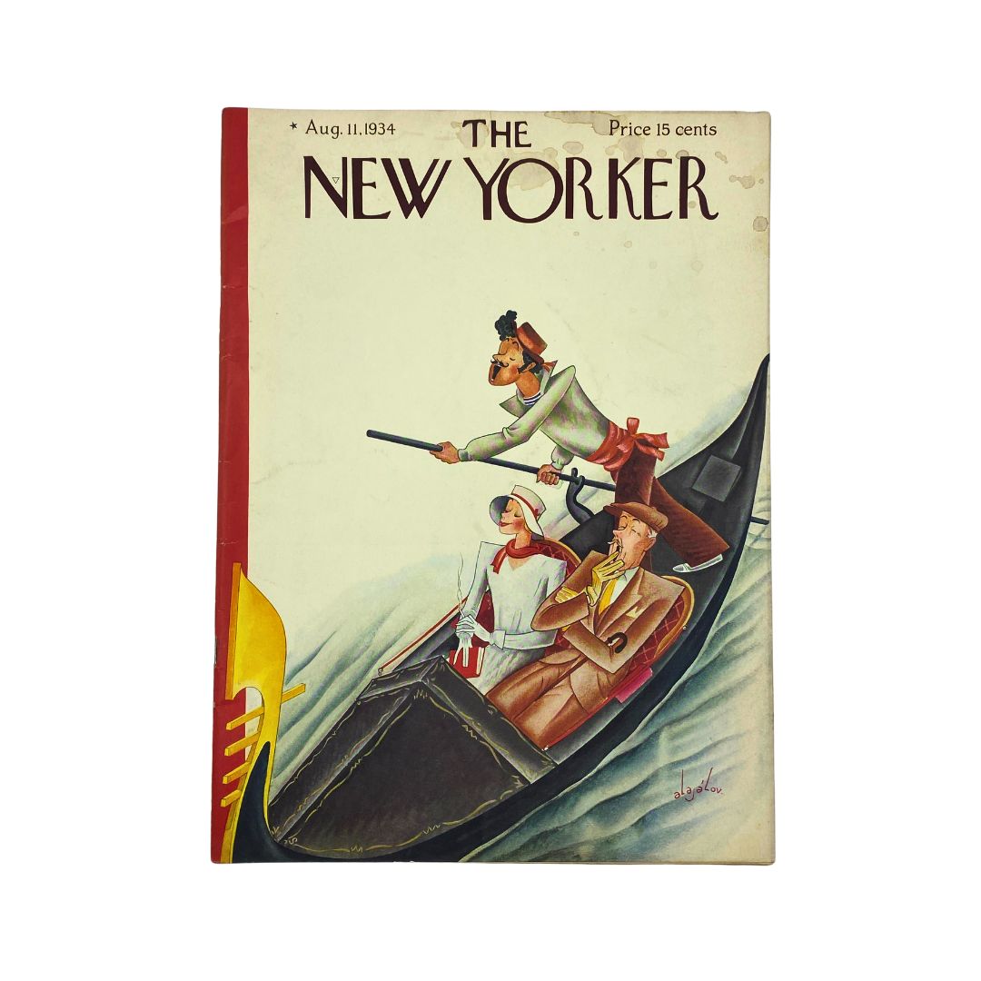 The New Yorker Complete Magazine August 11, 1934 Constantin Alajalov Cover