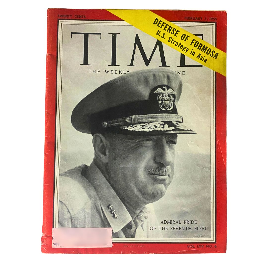 VTG Time Magazine February 7, 1955 Vol 65 No. 6 Admiral Pride of the 7th Fleet