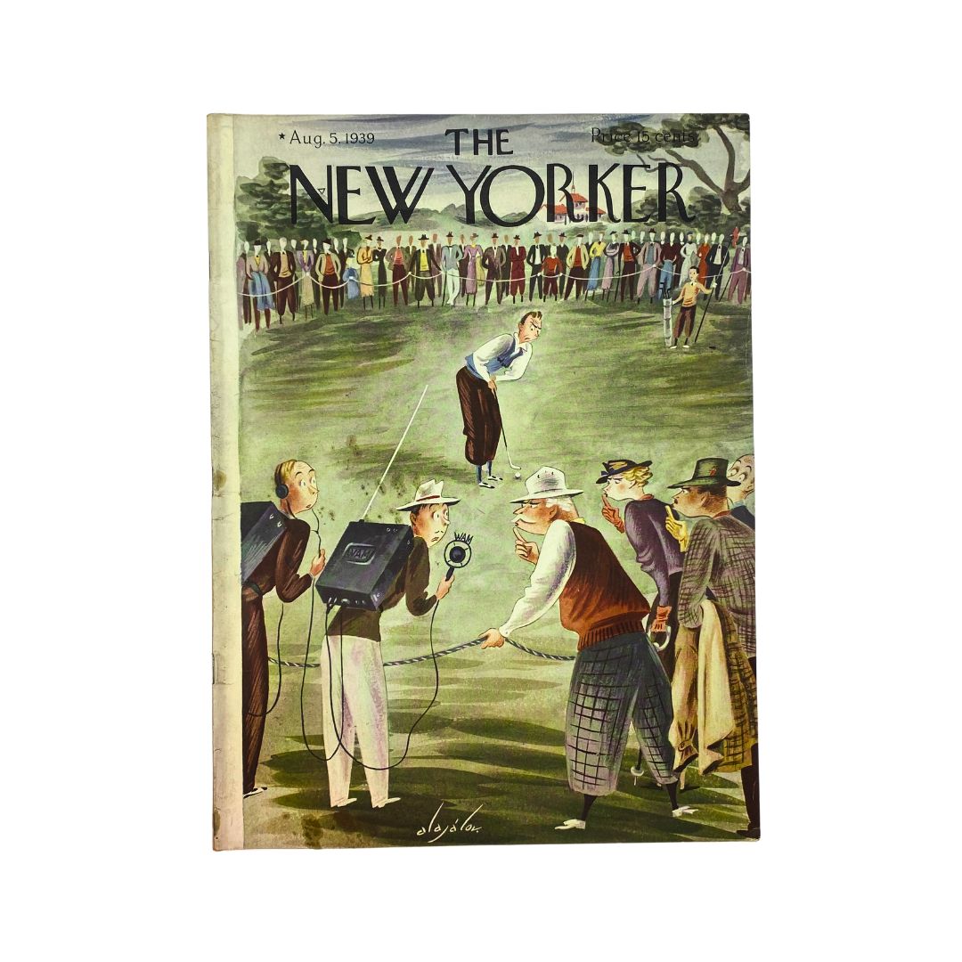 The New Yorker Complete Magazine August 5, 1939 Constantin Alajalov Cover VG