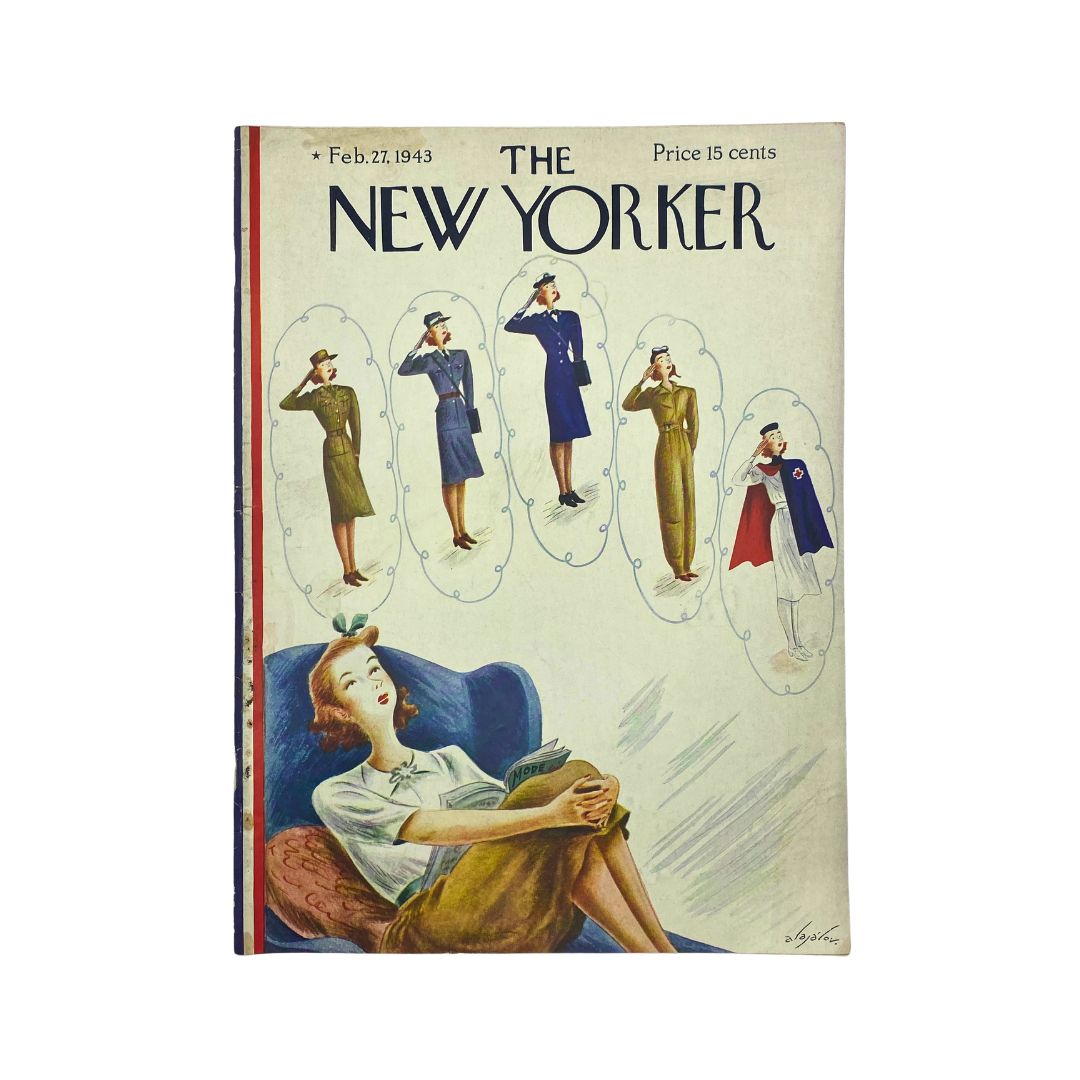 The New Yorker Complete Magazine February 27, 1943 Constantin Alajalov Cover