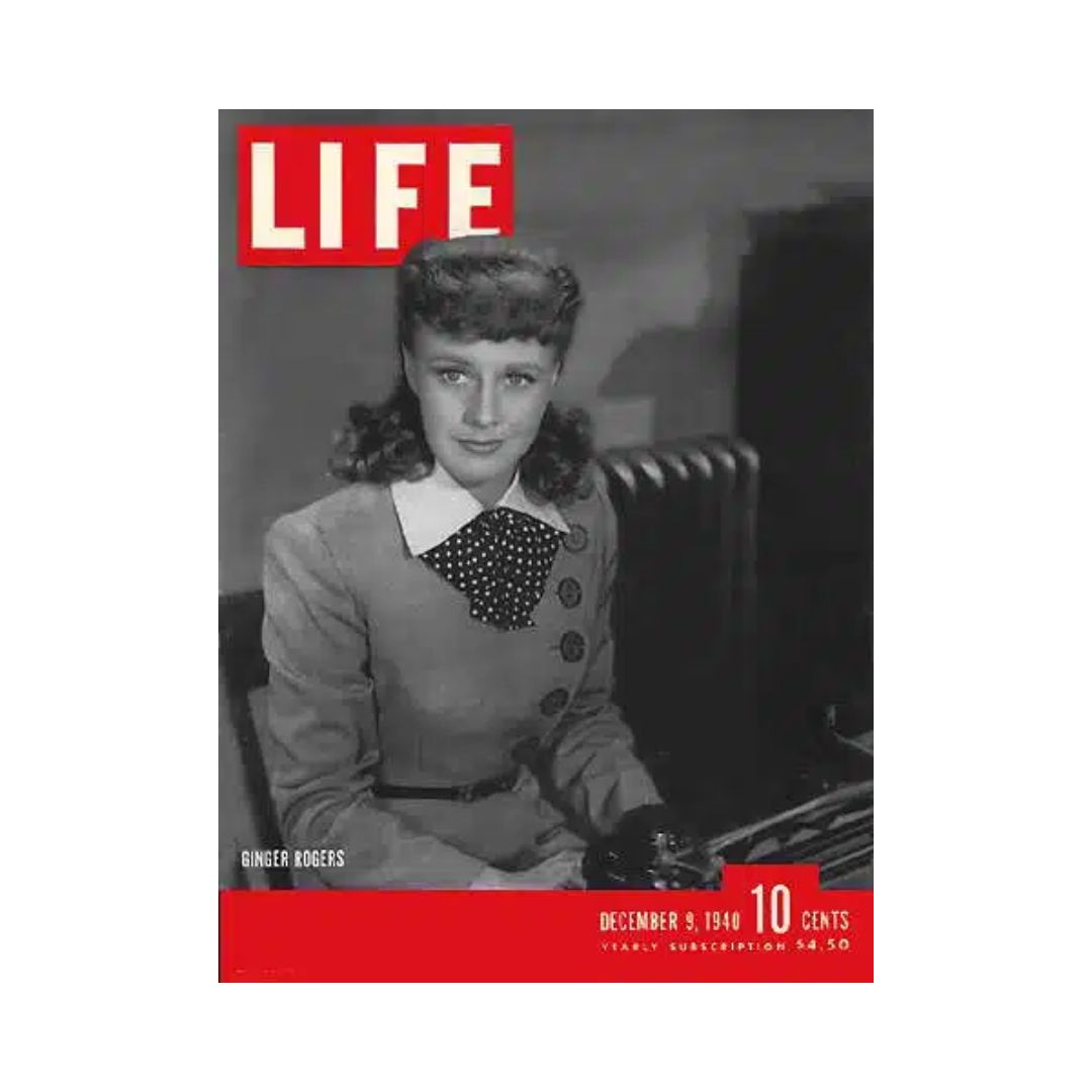 VTG Life Magazine December 9, 1940 Ginger Rogers