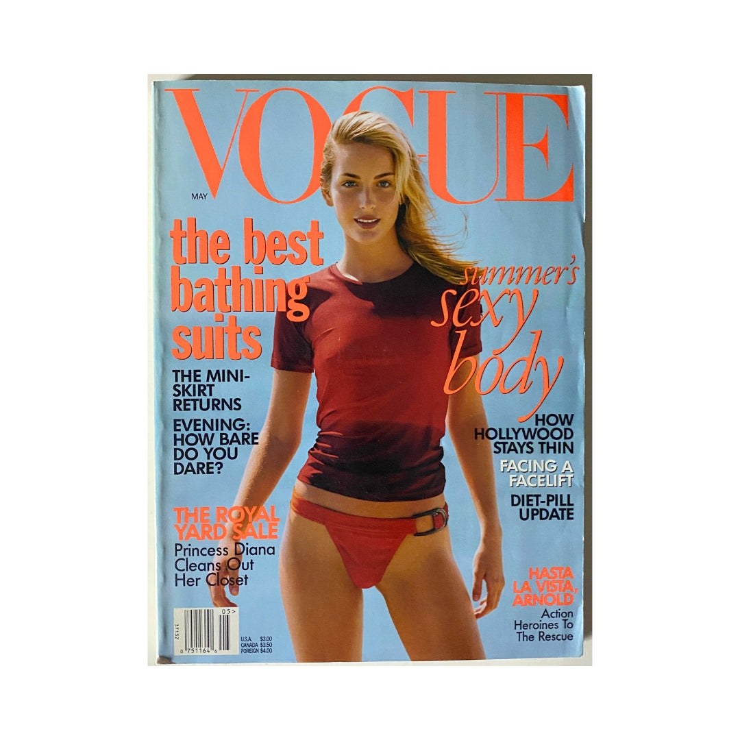 Vogue Magazine May 1997 Georgina Grenville Cover No Label VG