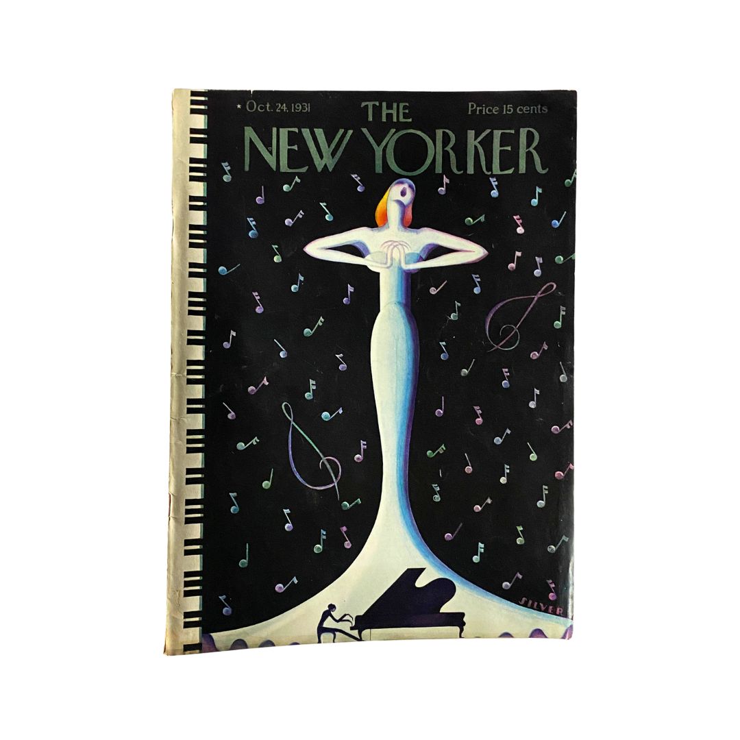 The New Yorker Complete Magazine October 24, 1931 Rose Silver Cover