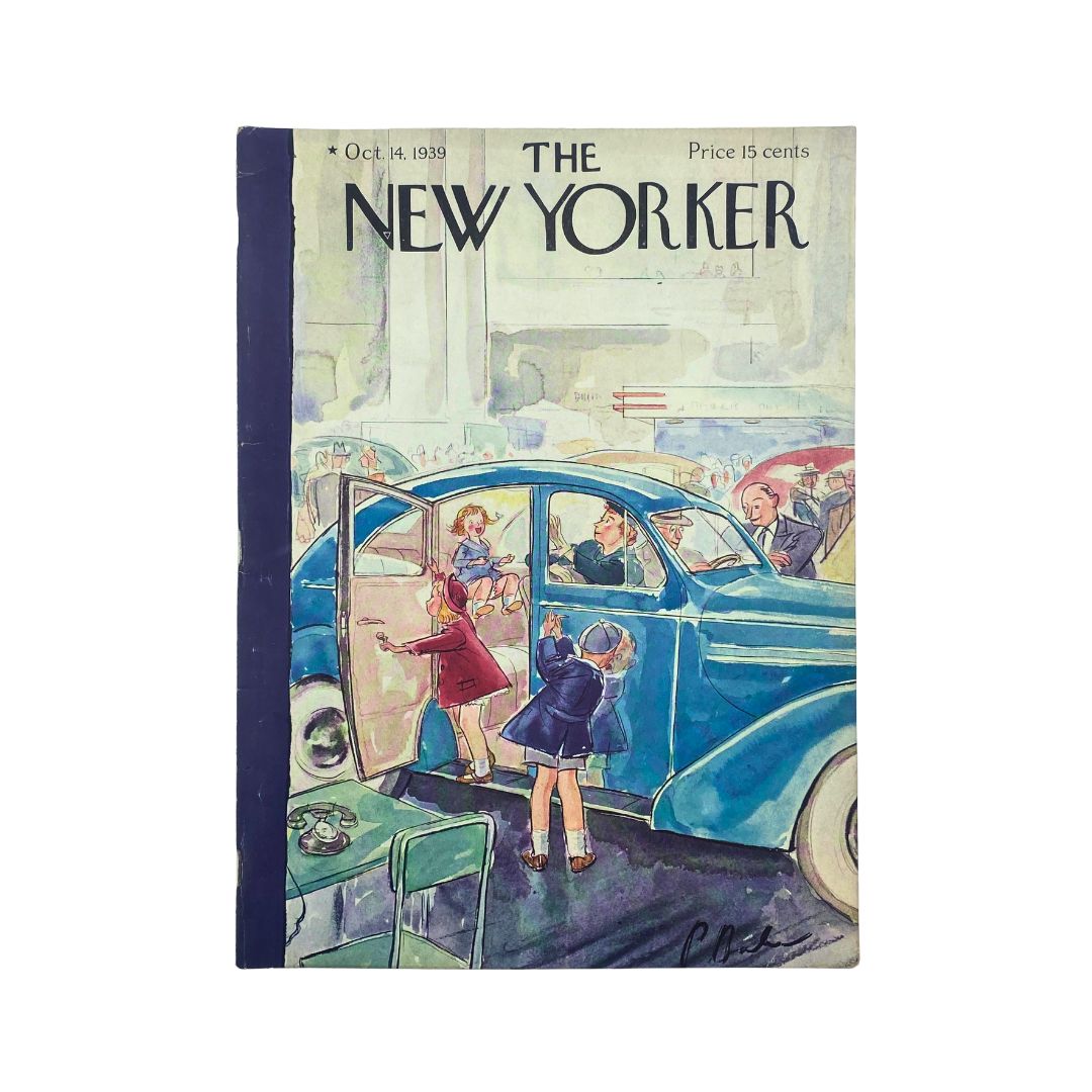 The New Yorker Complete Magazine October 14, 1939 Perry Barlow Cover VG