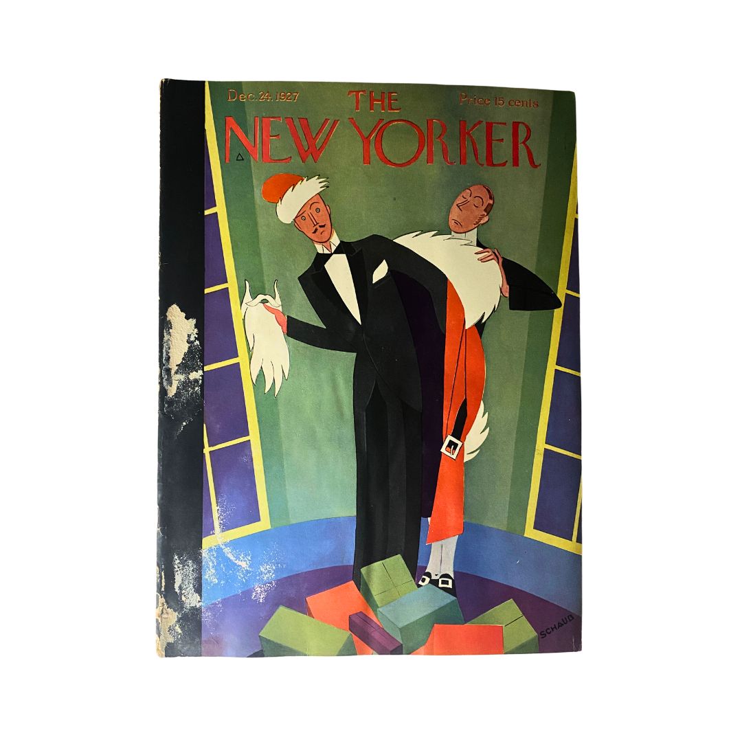 The New Yorker Complete Magazine December 24, 1927 Andre de Schaub Cover