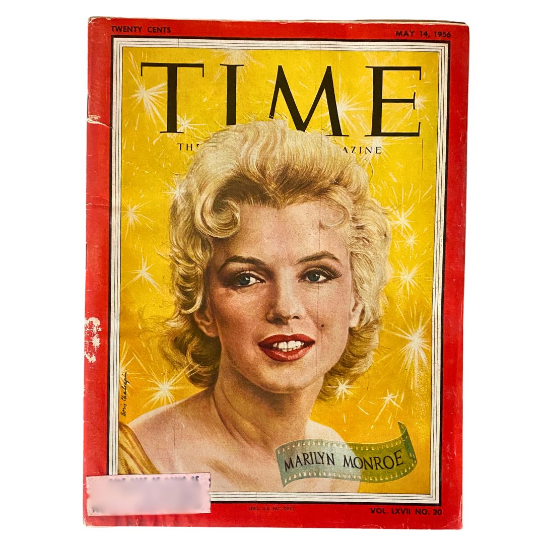 VTG Time Magazine May 14, 1956 Vol 67 No. 20 Marilyn Monroe