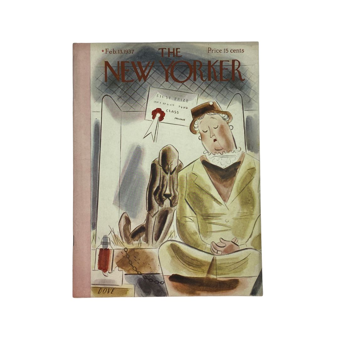 The New Yorker Complete Magazine February 13, 1937 Leonard Dove Cover VG