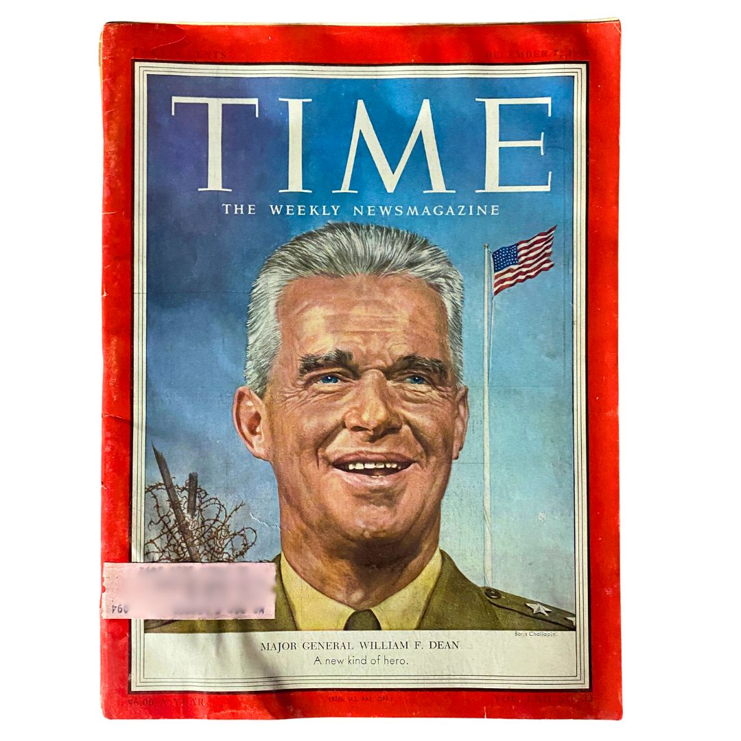 VTG Time Magazine December 7, 1953 William F. Dean