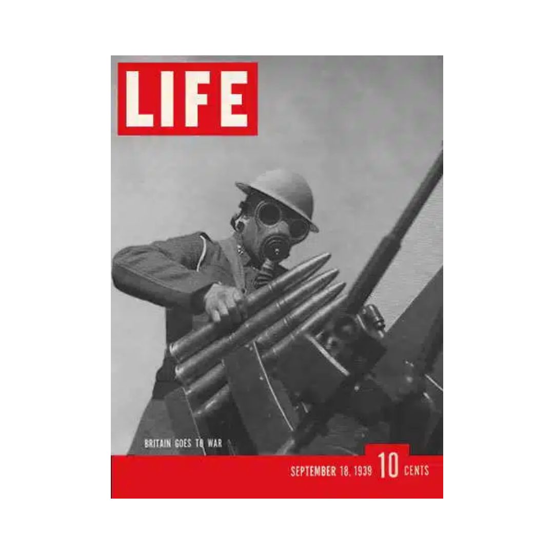 VTG Life Magazine September 18, 1939 Britian Goes To War