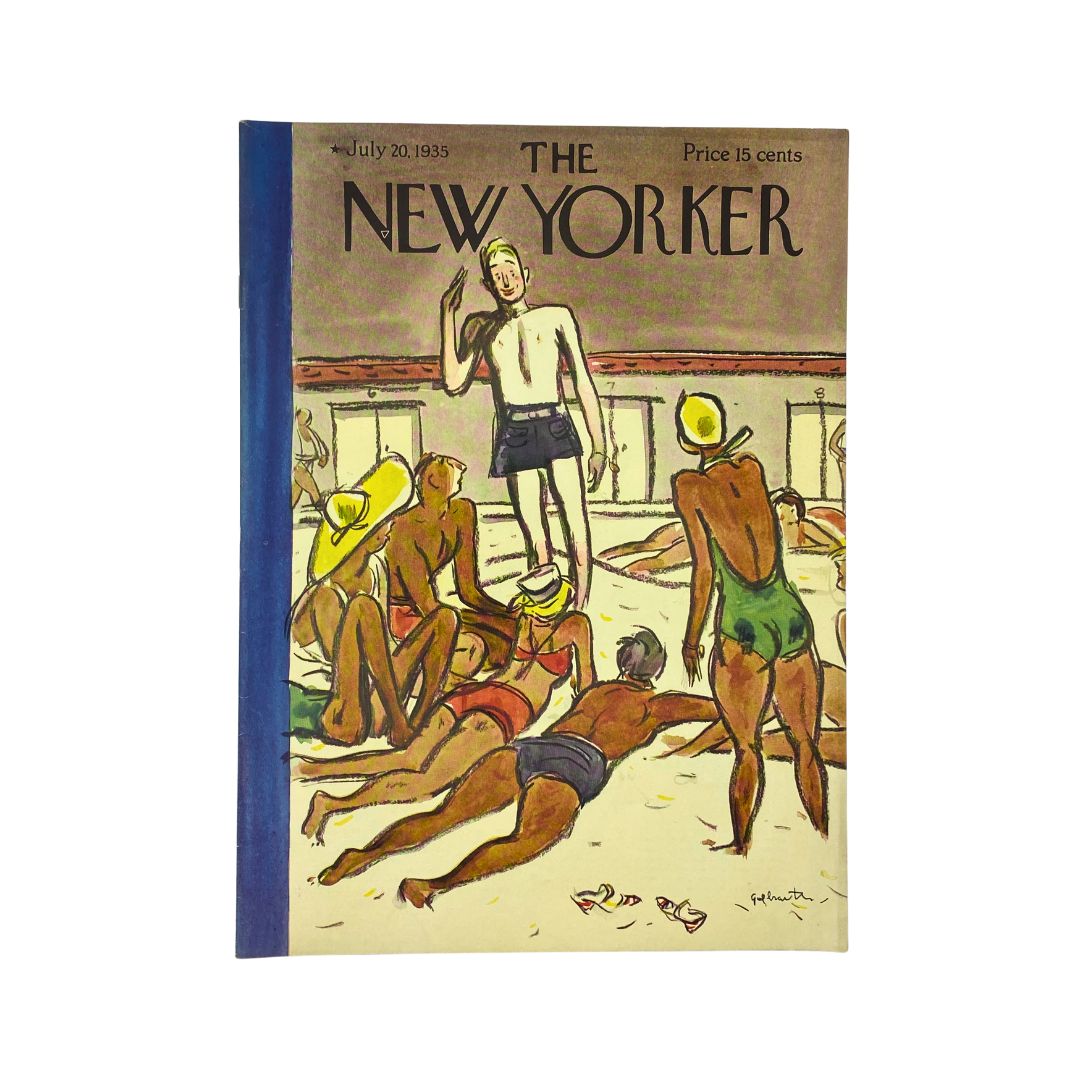 The New Yorker Complete Magazine July 20, 1935 William Galbraith Cover VG