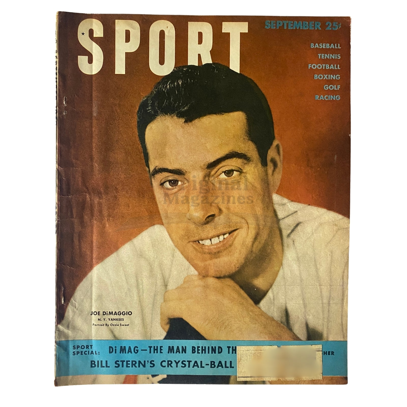 Sport Magazine September 1949 Joe DiMaggio N.Y. Yankees Cover