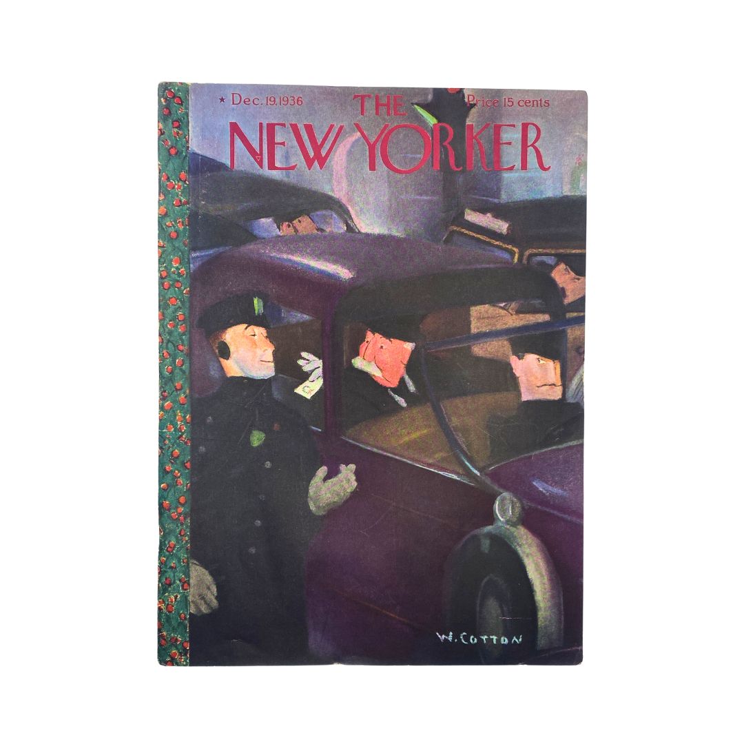 The New Yorker Complete Magazine December 19, 1936 William Cotton Cover VG