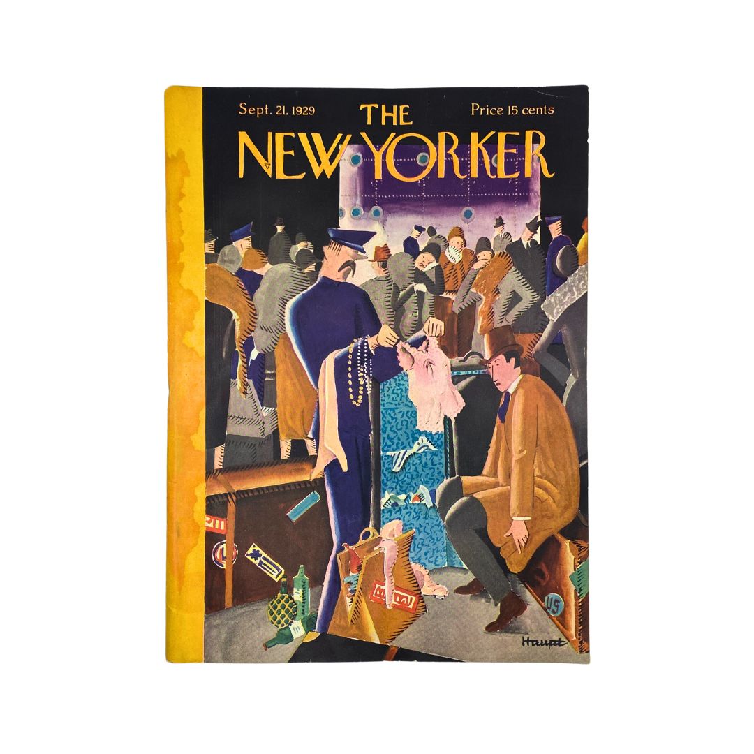 The New Yorker Complete Magazine September 21, 1929 Theodore Haupt Cover VG