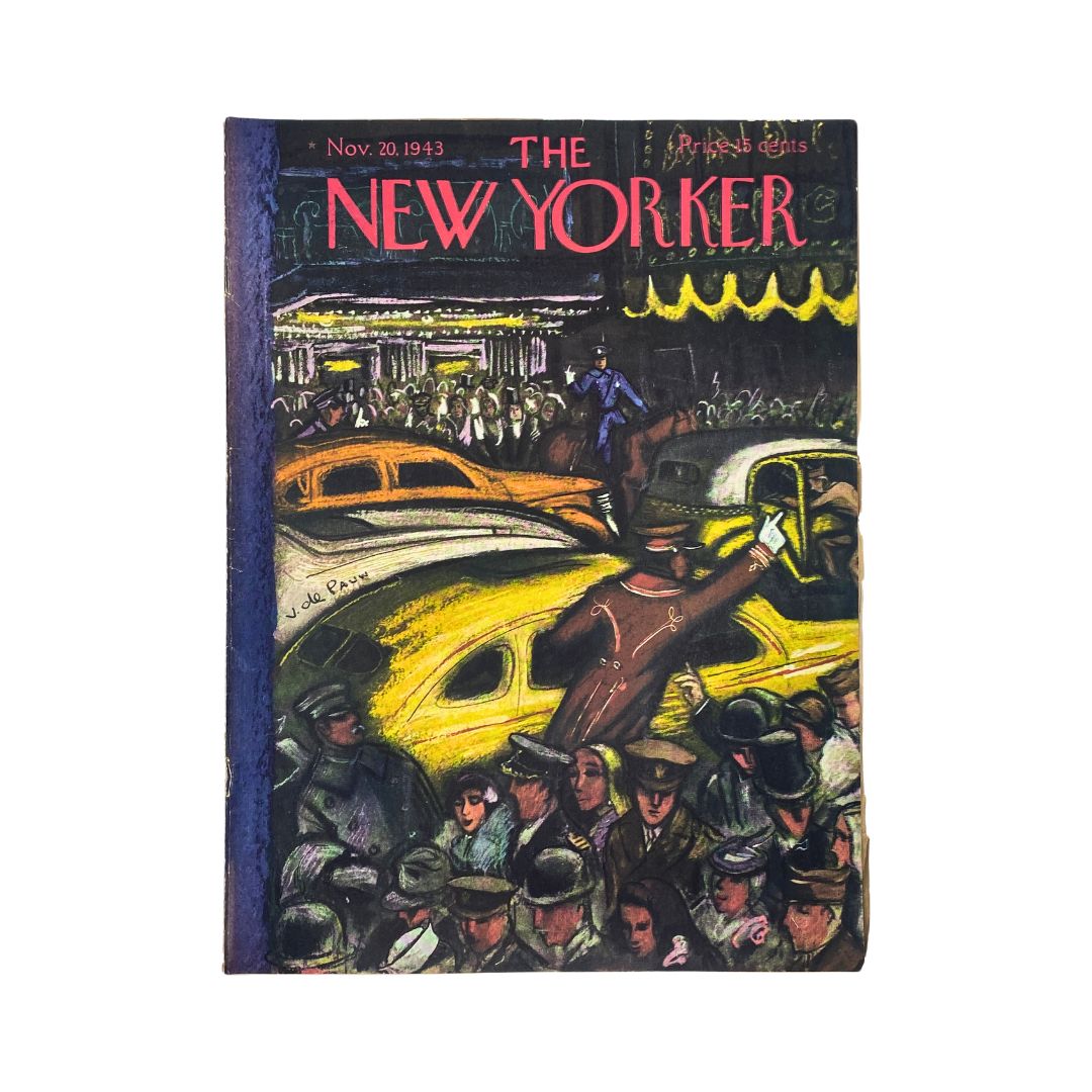 The New Yorker Complete Magazine November 20, 1943 Victor de Pauw Cover