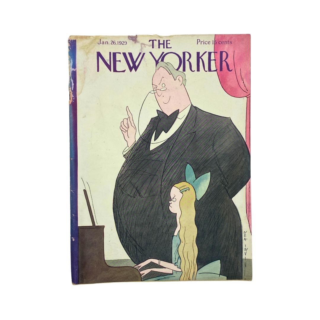 The New Yorker Complete Magazine January 26, 1929 Rea Irvin Cover