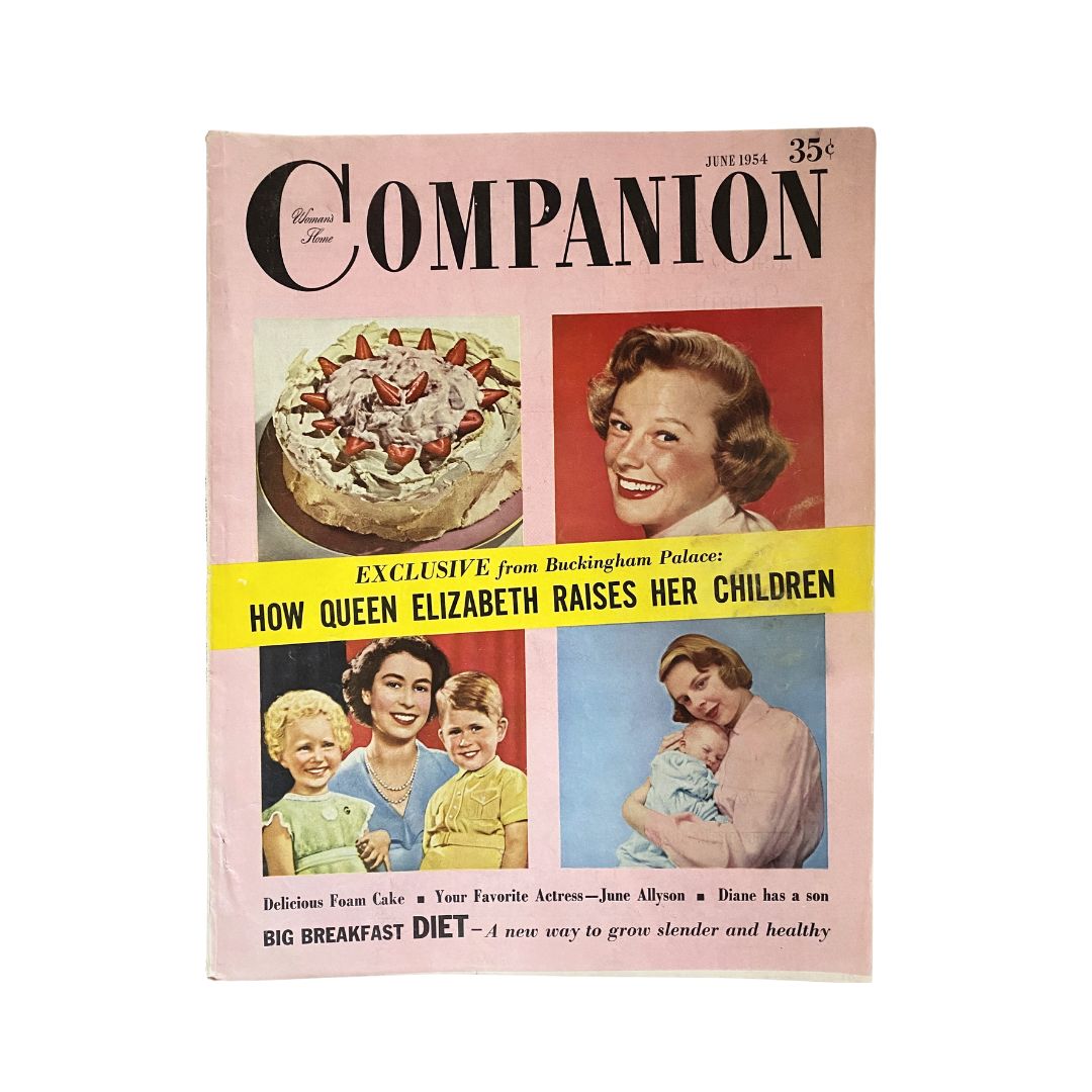 Woman's Home Companion June 1954 Queen Elizabeth and Children No Label