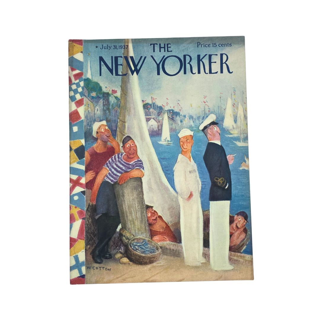 The New Yorker Complete Magazine July 31, 1937 William Cotton Cover VG