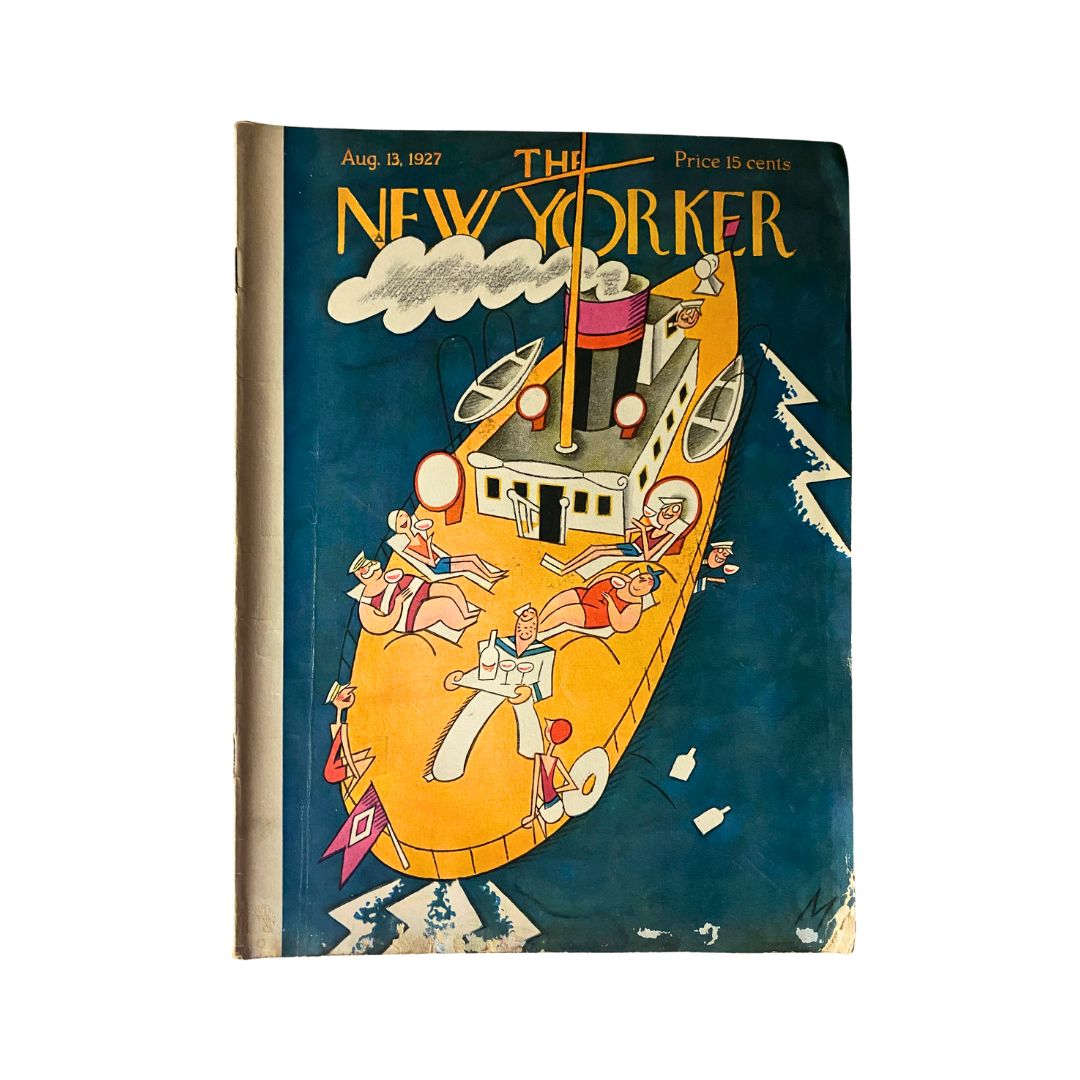 The New Yorker Complete Magazine August 13, 1927 Julian de Miskey Cover