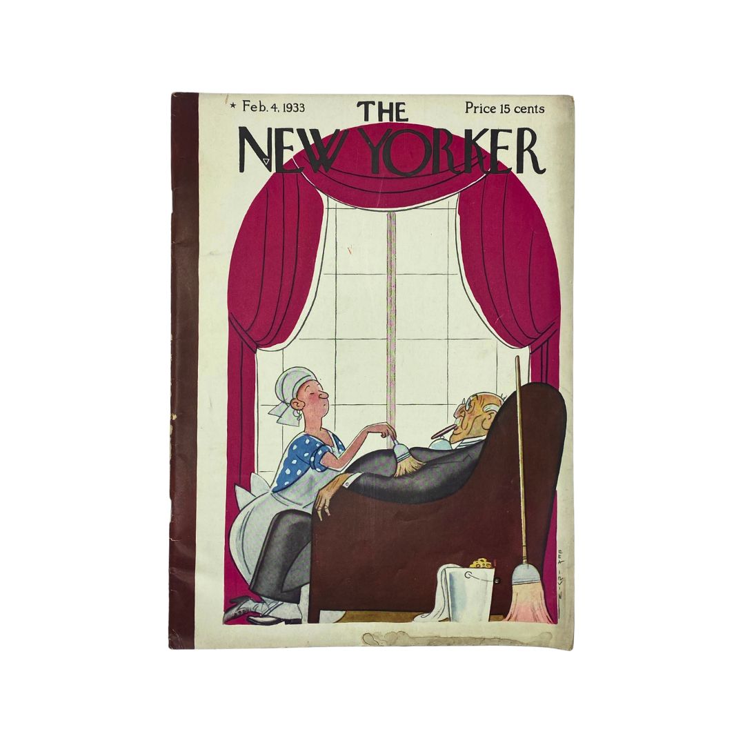 The New Yorker Complete Magazine February 4, 1933 Rea Irvin Cover VG