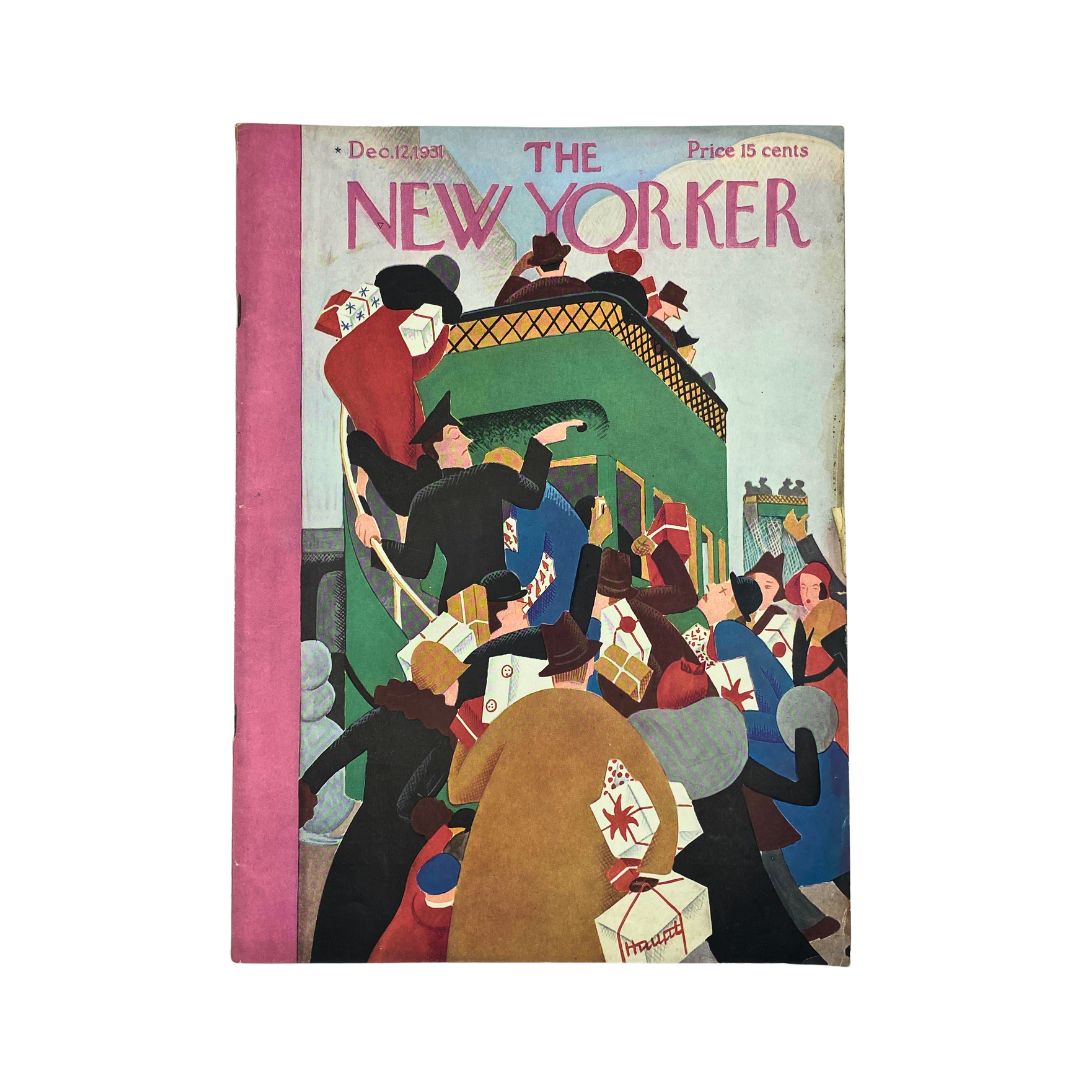 The New Yorker Complete Magazine December 12, 1931 Theodore Haupt Cover