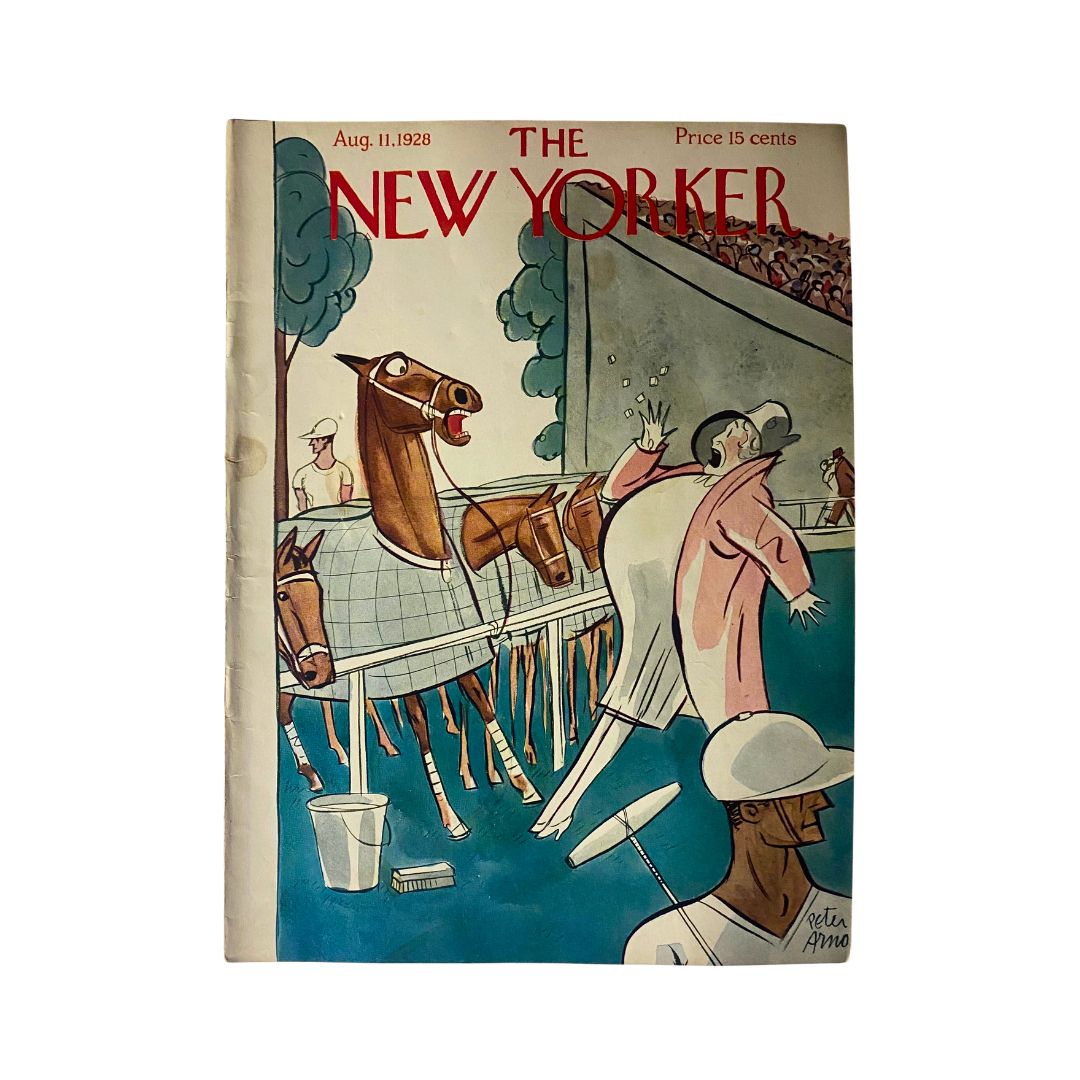 The New Yorker Complete Magazine August 11, 1928 Peter Arno Cover VG