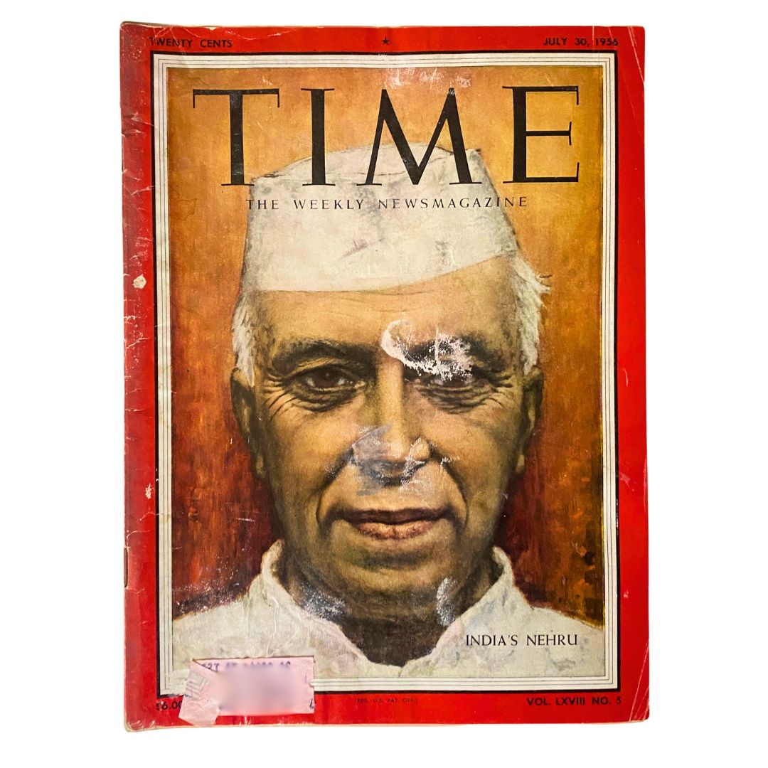 VTG Time Magazine July 30, 1956 Vol 68 No. 5 India's Jawaharlal Nehru